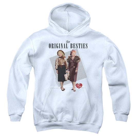 I Love Lucy Original Bestie Kids Youth Hoodie White