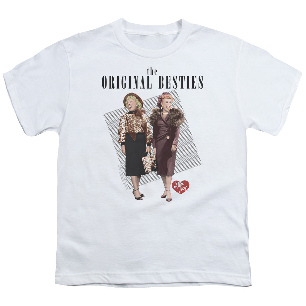 I Love Lucy Original Bestie Kids Youth T Shirt White