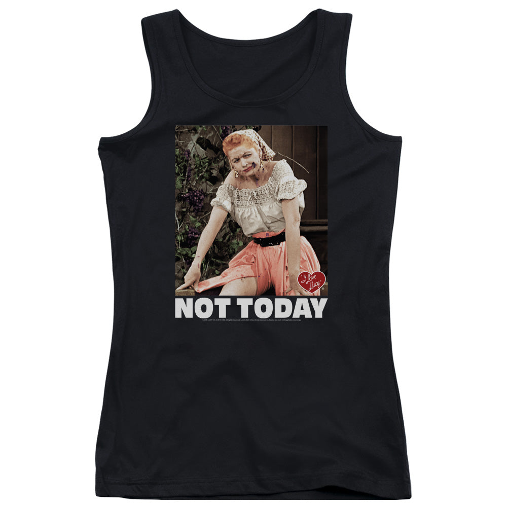 I Love Lucy Not Today Womens Tank Top Shirt Black