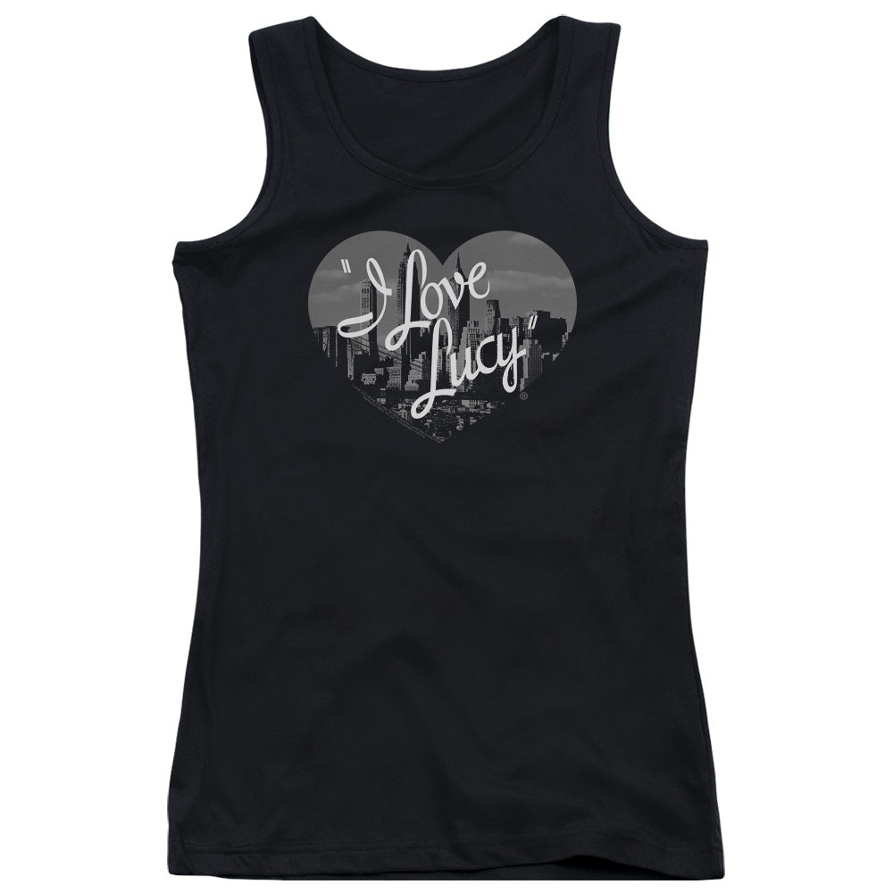 I Love Lucy Nostaic City Womens Tank Top Shirt Black