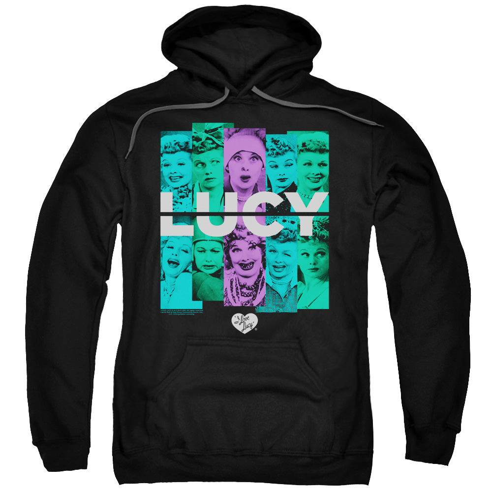 I Love Lucy Shades of Lucy Mens Hoodie Black