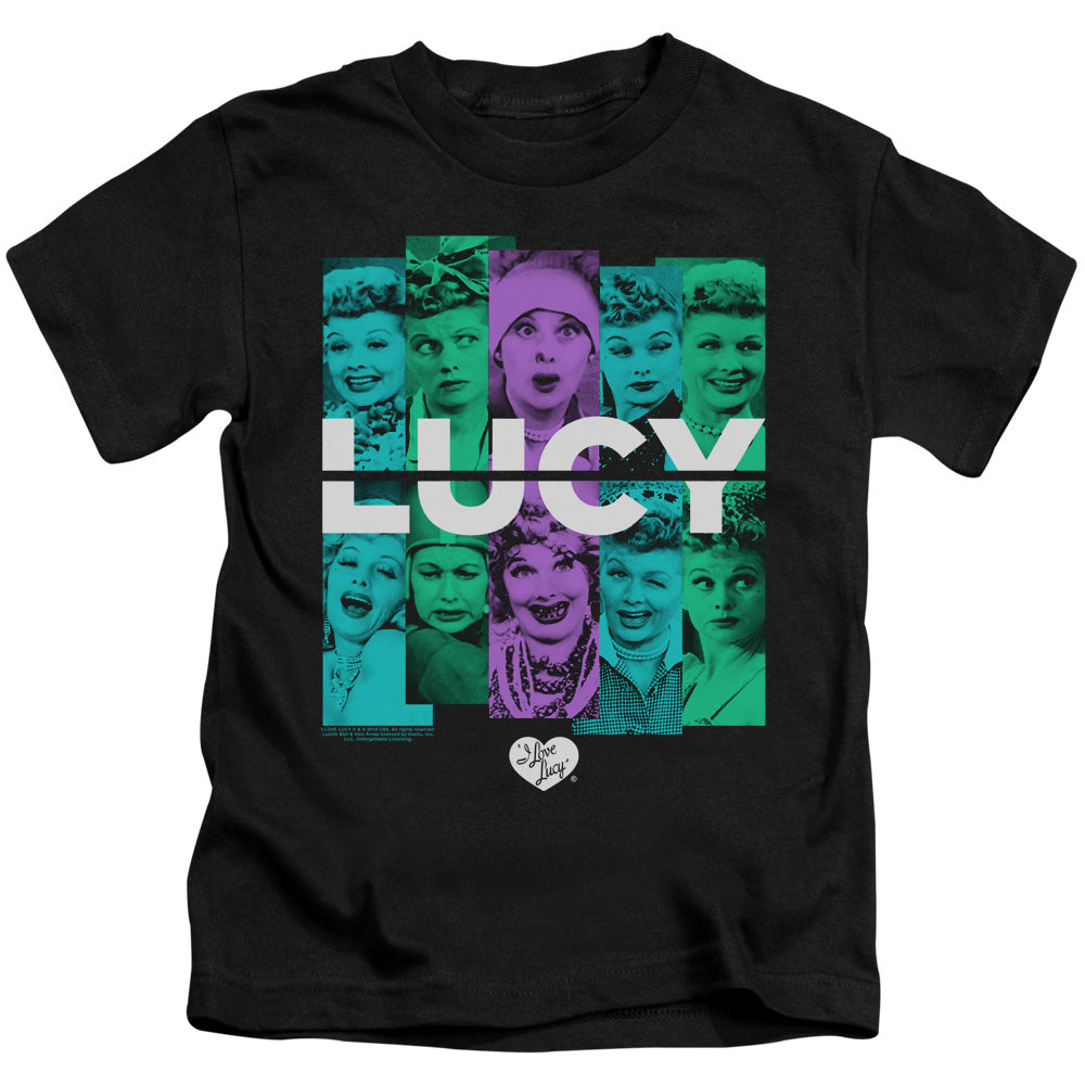 I Love Lucy Shades of Lucy Juvenile Kids Youth T Shirt Black