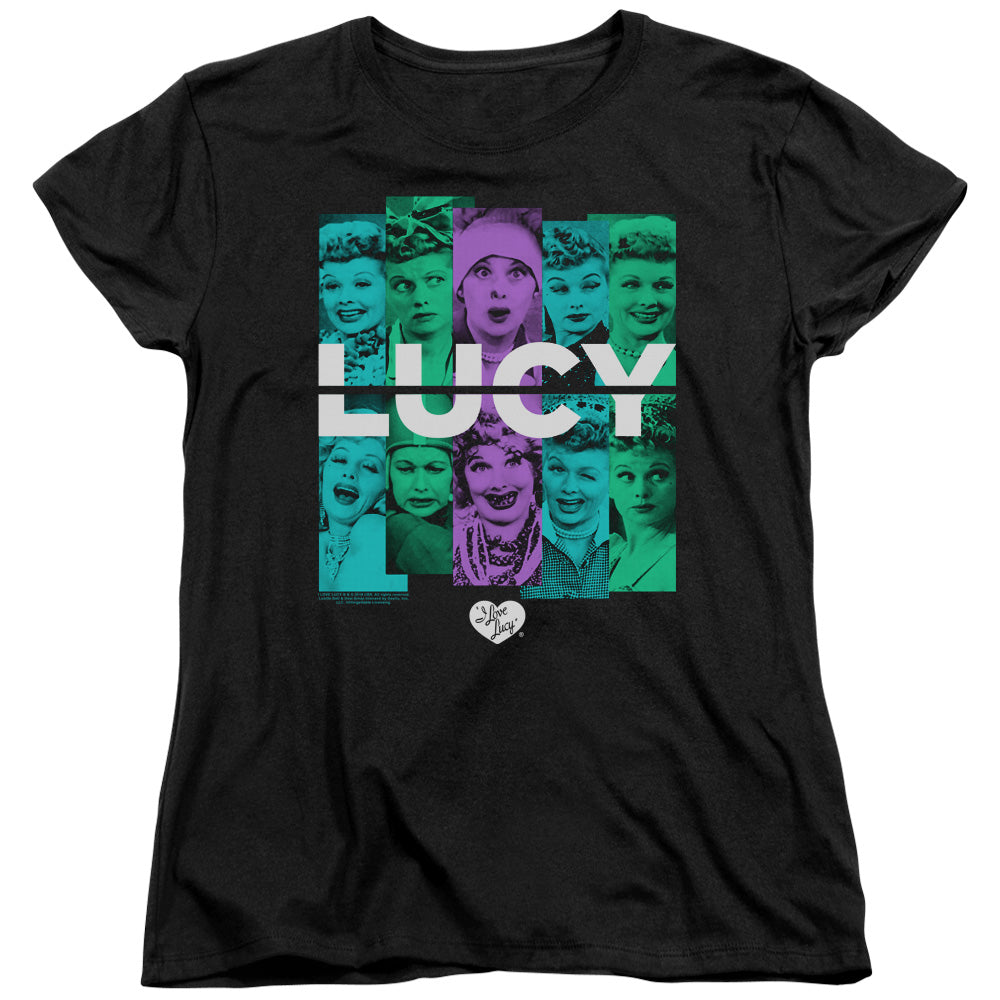 I Love Lucy Shades of Lucy S S Women's Tee Black