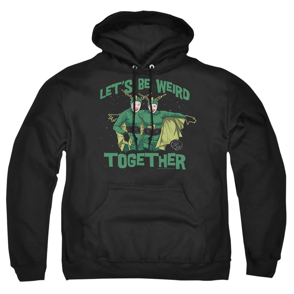 I Love Lucy Weird Together Mens Hoodie Black Officially Licensed