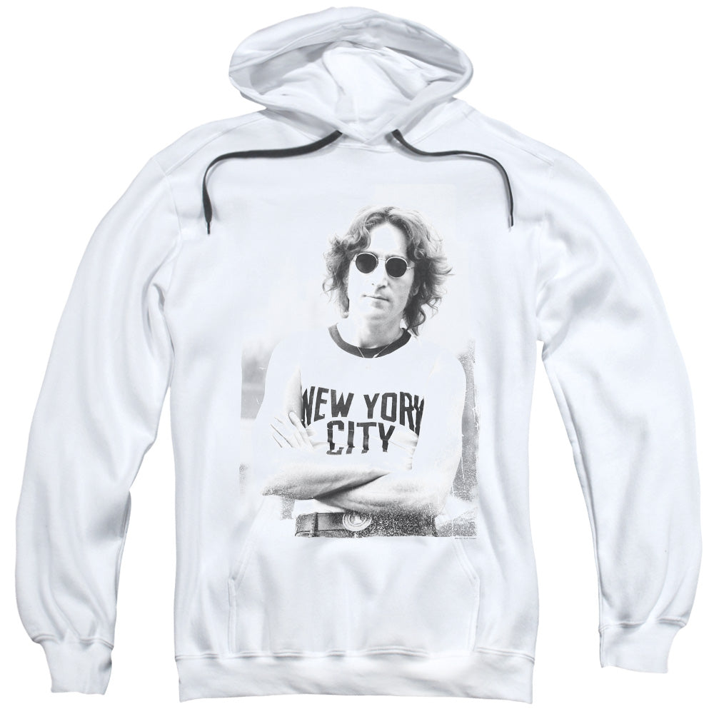 John Lennon New York Mens Hoodie White