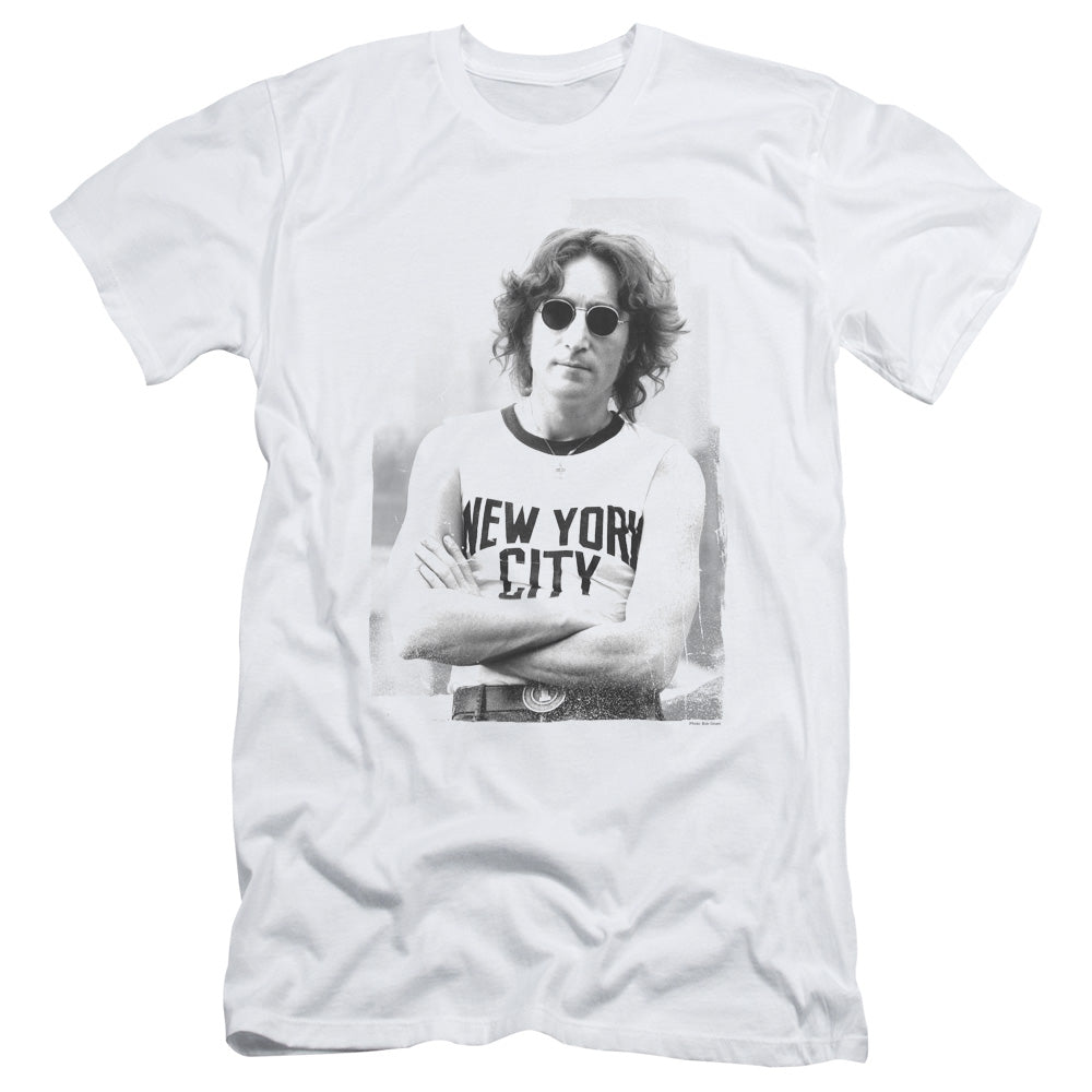 John Lennon New York Slim Fit Mens T Shirt White