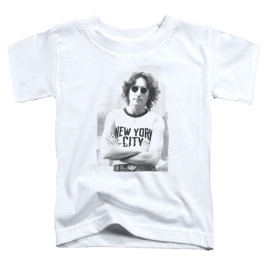 John Lennon New York Toddler Kids Youth T Shirt White