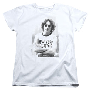 John Lennon New York Womens T Shirt White