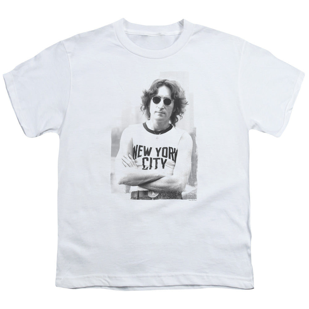 John Lennon New York Kids Youth T Shirt White