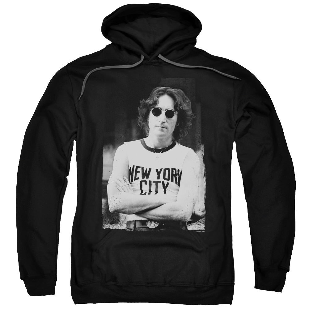 John Lennon New York Mens Hoodie Black