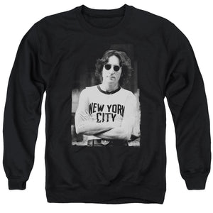 John Lennon New York Mens Crewneck Sweatshirt Black