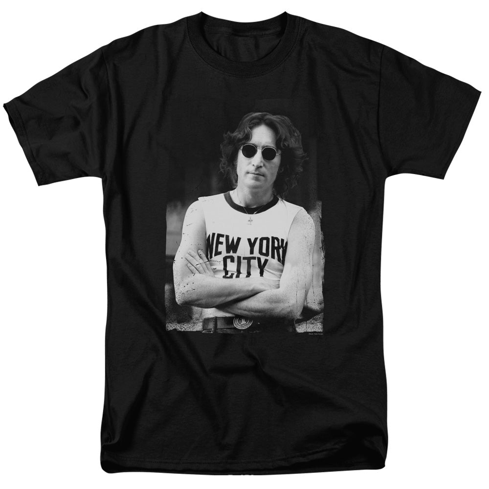 John Lennon New York Mens T Shirt Black