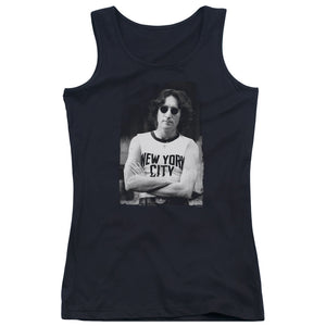 John Lennon New York Womens Tank Top Shirt Black