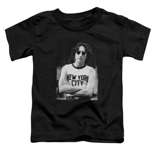 John Lennon New York Toddler Kids Youth T Shirt Black