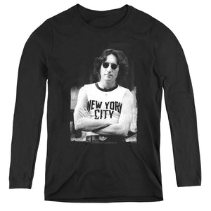 John Lennon New York Womens Long Sleeve Shirt Black
