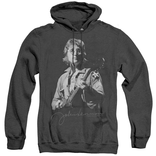 John Lennon Iconic Heather Mens Hoodie Black