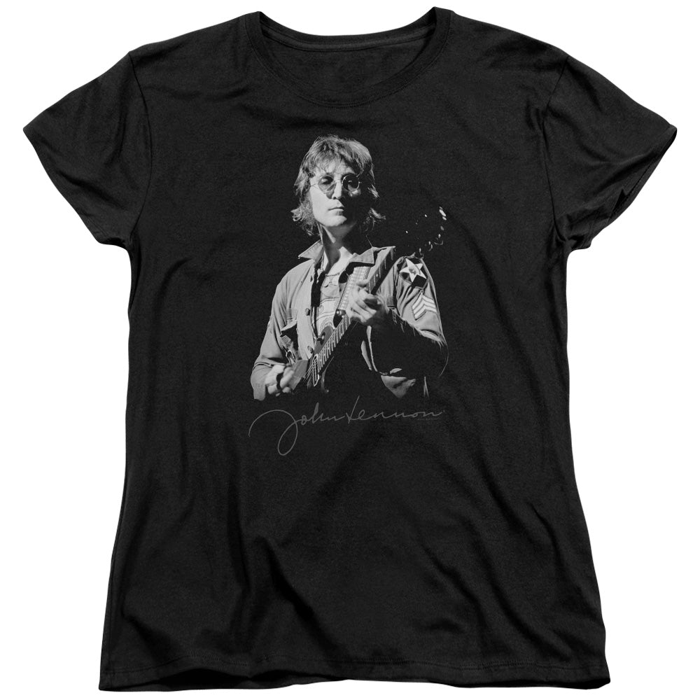 John Lennon Iconic Womens T Shirt Black