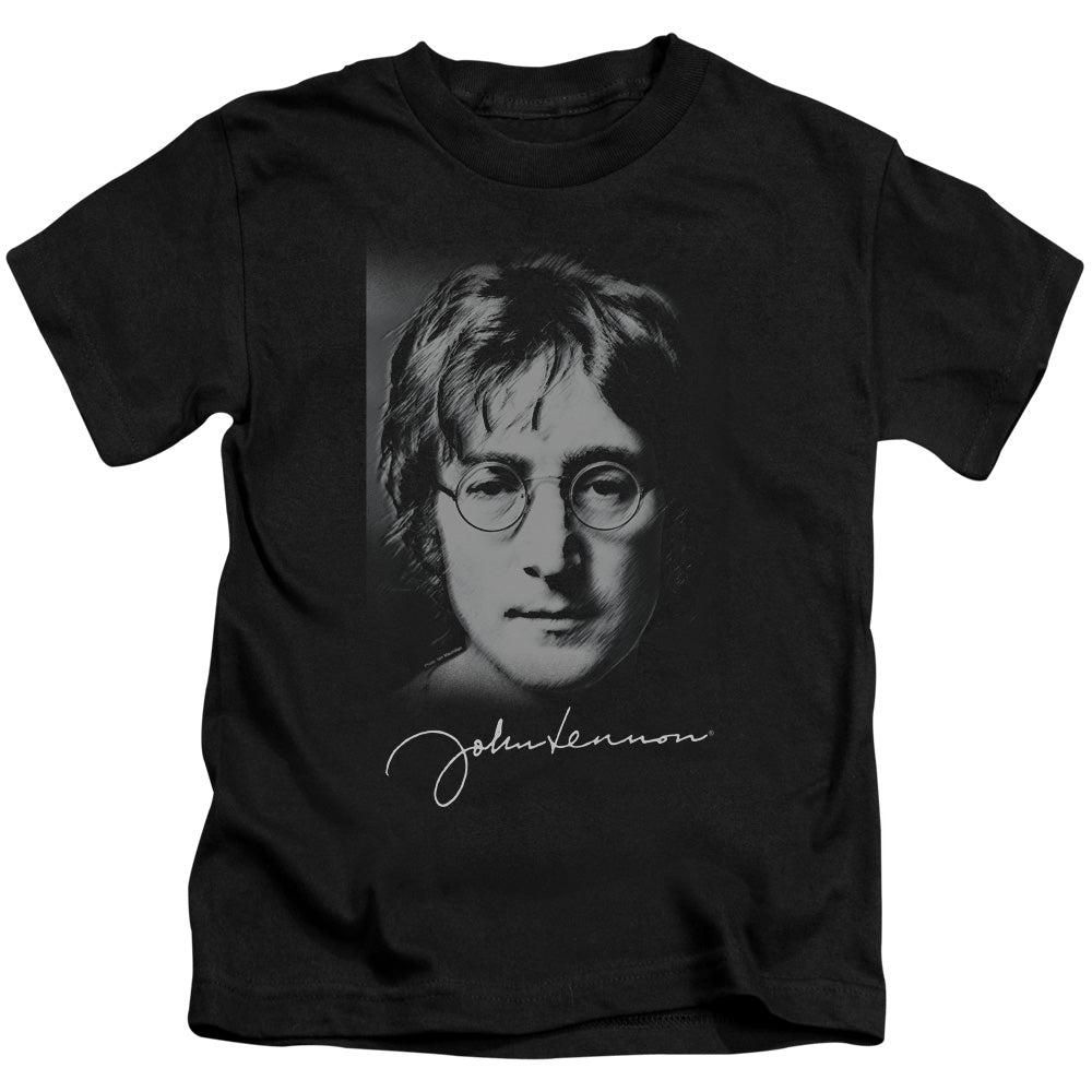 John Lennon Sketch Juvenile Kids Youth T Shirt Black