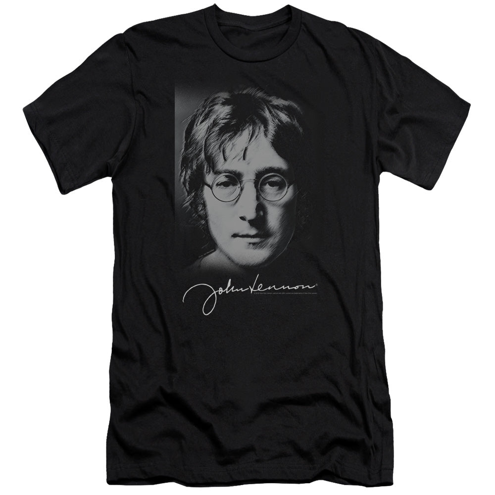 John Lennon Sketch Premium Bella Canvas Slim Fit Mens T Shirt Black