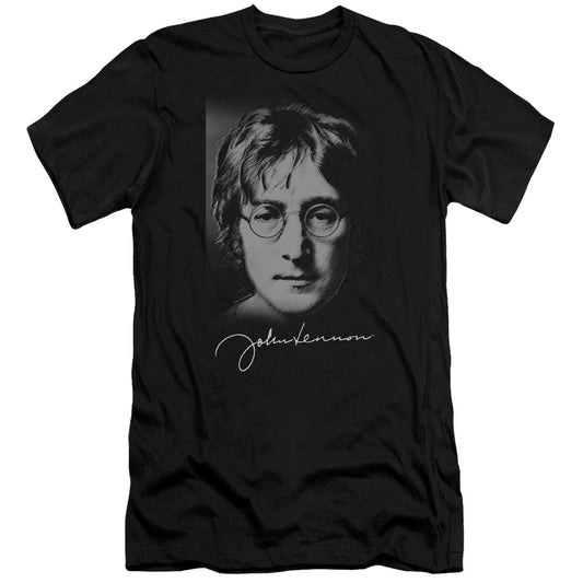 John Lennon Sketch Slim Fit Mens T Shirt Black