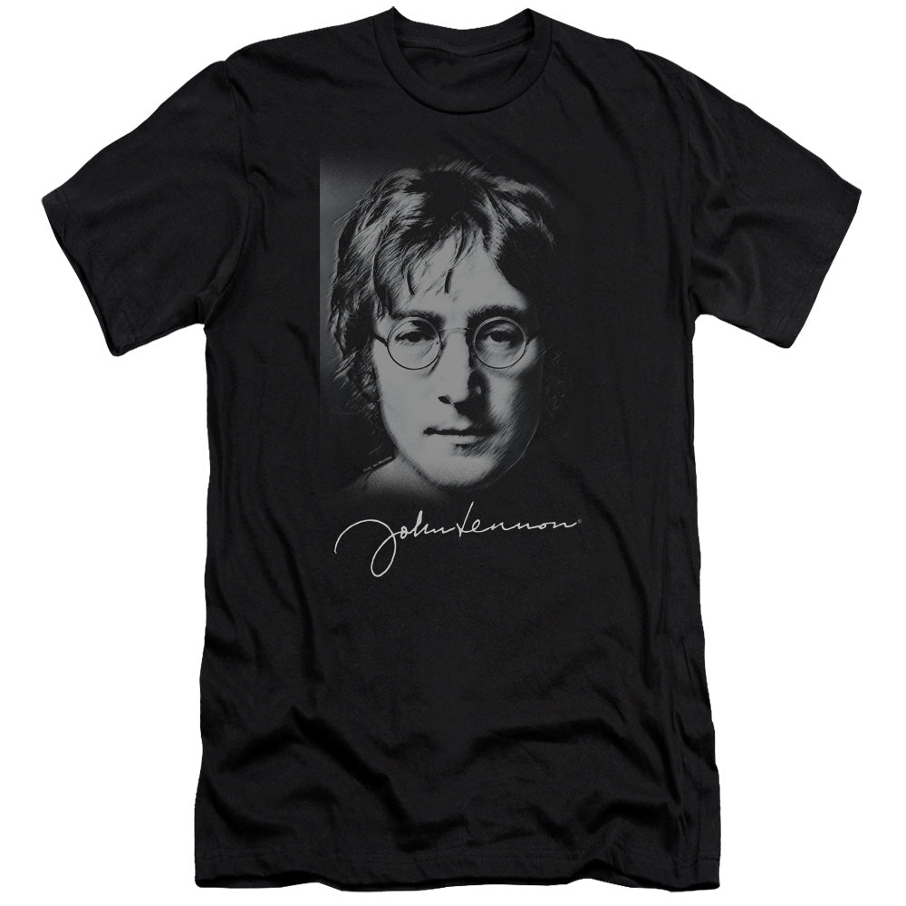 John Lennon Sketch Slim Fit Mens T Shirt Black