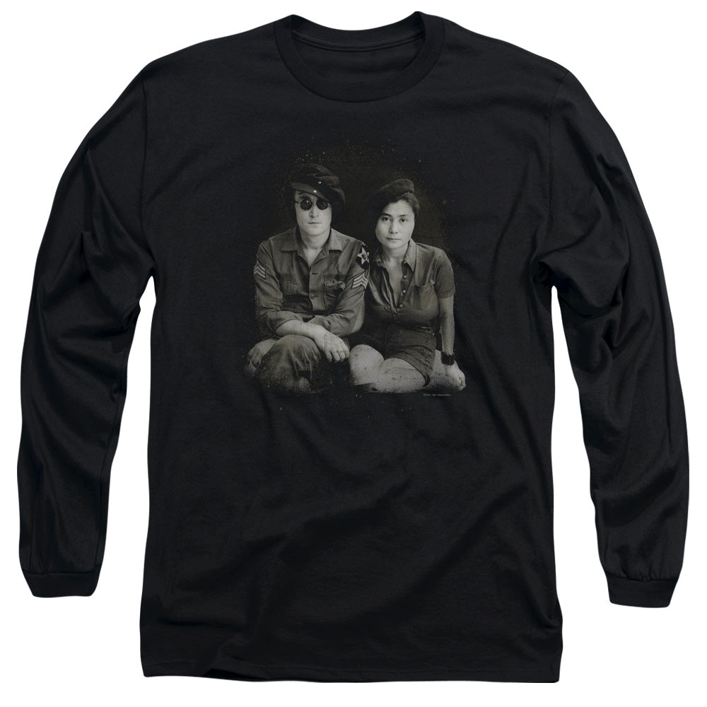 John Lennon Beret Mens Long Sleeve Shirt Black