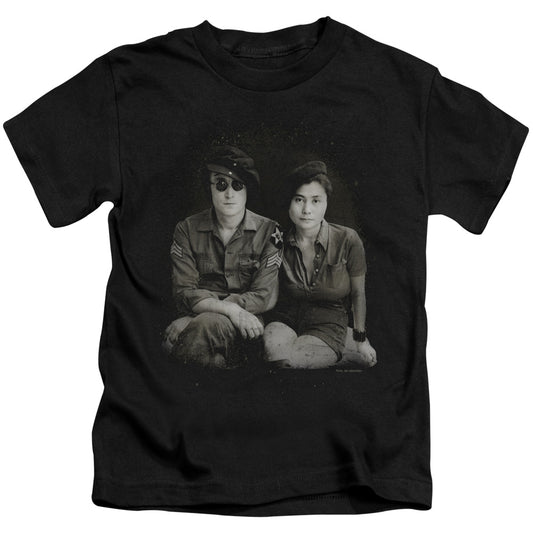 John Lennon Beret Juvenile Kids Youth T Shirt Black