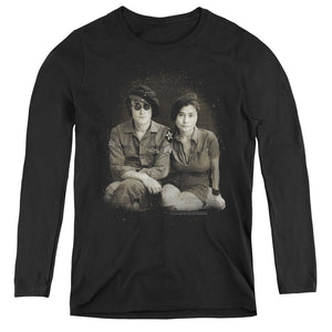 John Lennon Beret Womens Long Sleeve Shirt Black