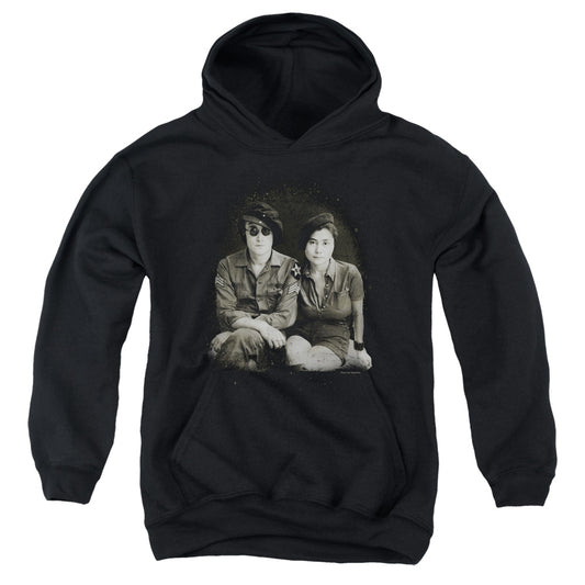 John Lennon Beret Kids Youth Hoodie Black