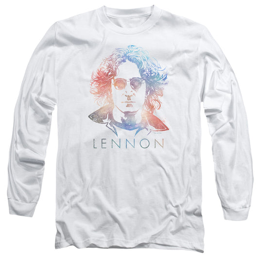 John Lennon Colorful Mens Long Sleeve Shirt White