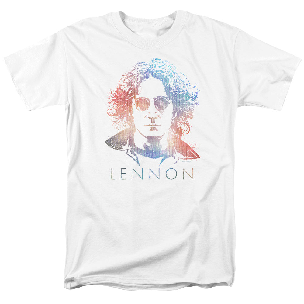 John Lennon Colorful Mens T Shirt White