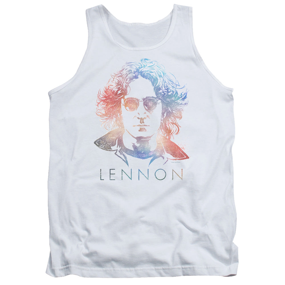 John Lennon Colorful Mens Tank Top Shirt White