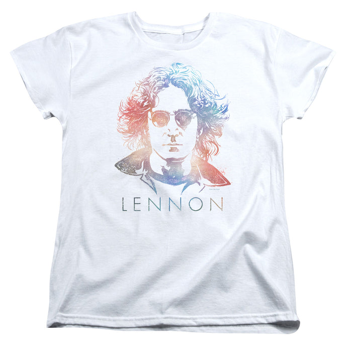 John Lennon Colorful Womens T Shirt White
