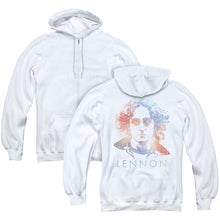 Load image into Gallery viewer, John Lennon Colorful Back Print Zipper Mens Hoodie White