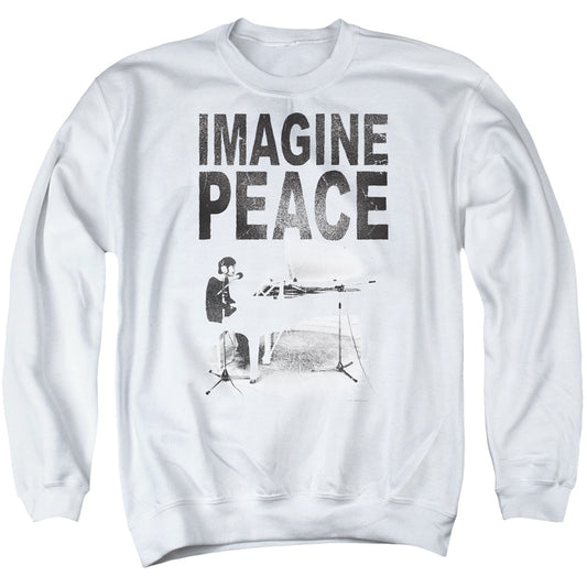 John Lennon Imagine Mens Crewneck Sweatshirt White