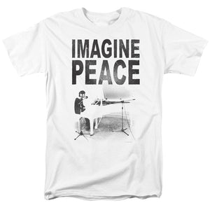 John Lennon Imagine Mens T Shirt White