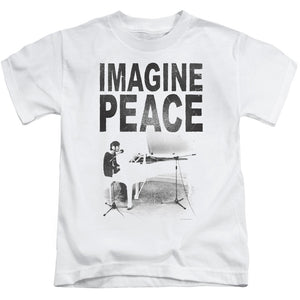 John Lennon Imagine Juvenile Kids Youth T Shirt White