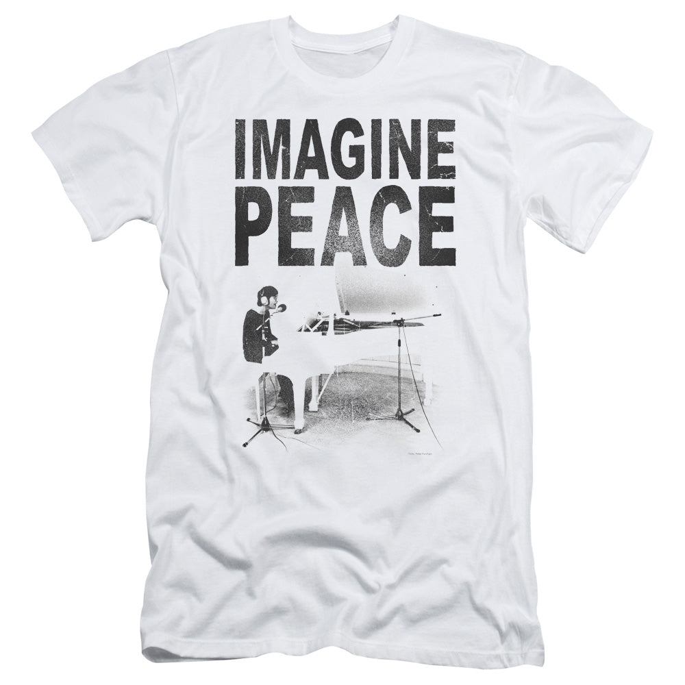 John Lennon Imagine Slim Fit Mens T Shirt White