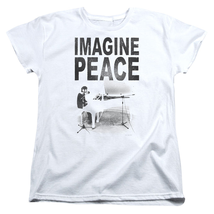 John Lennon Imagine Womens T Shirt White