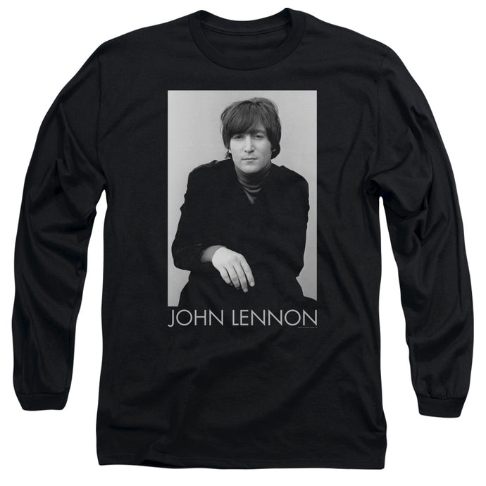 John Lennon Ex Beatle Mens Long Sleeve Shirt Black