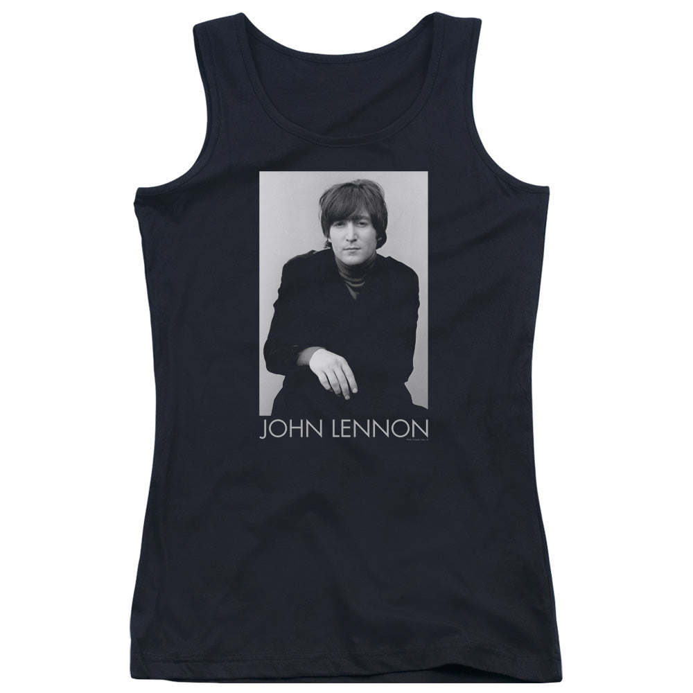 John Lennon Ex Beatle Womens Tank Top Shirt Black