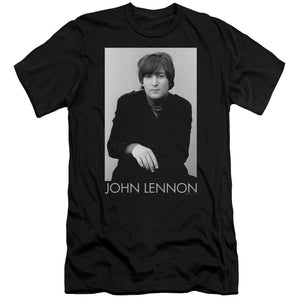 John Lennon Ex Beatle Premium Bella Canvas Slim Fit Mens T Shirt Black