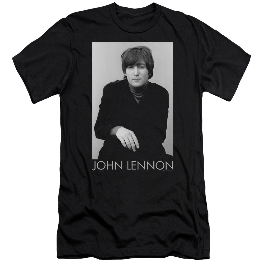 John Lennon Ex Beatle Slim Fit Mens T Shirt Black