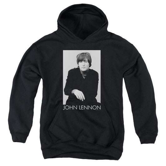 John Lennon Ex Beatle Kids Youth Hoodie Black