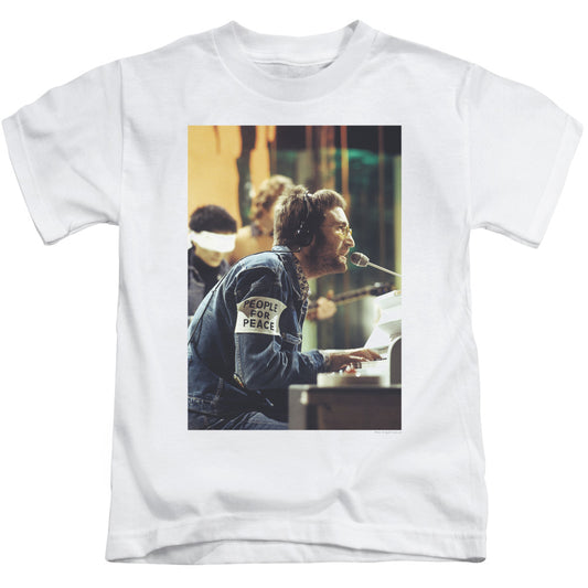 John Lennon Peace Juvenile Kids Youth T Shirt White