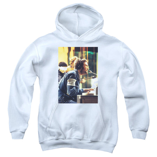 John Lennon Peace Kids Youth Hoodie White