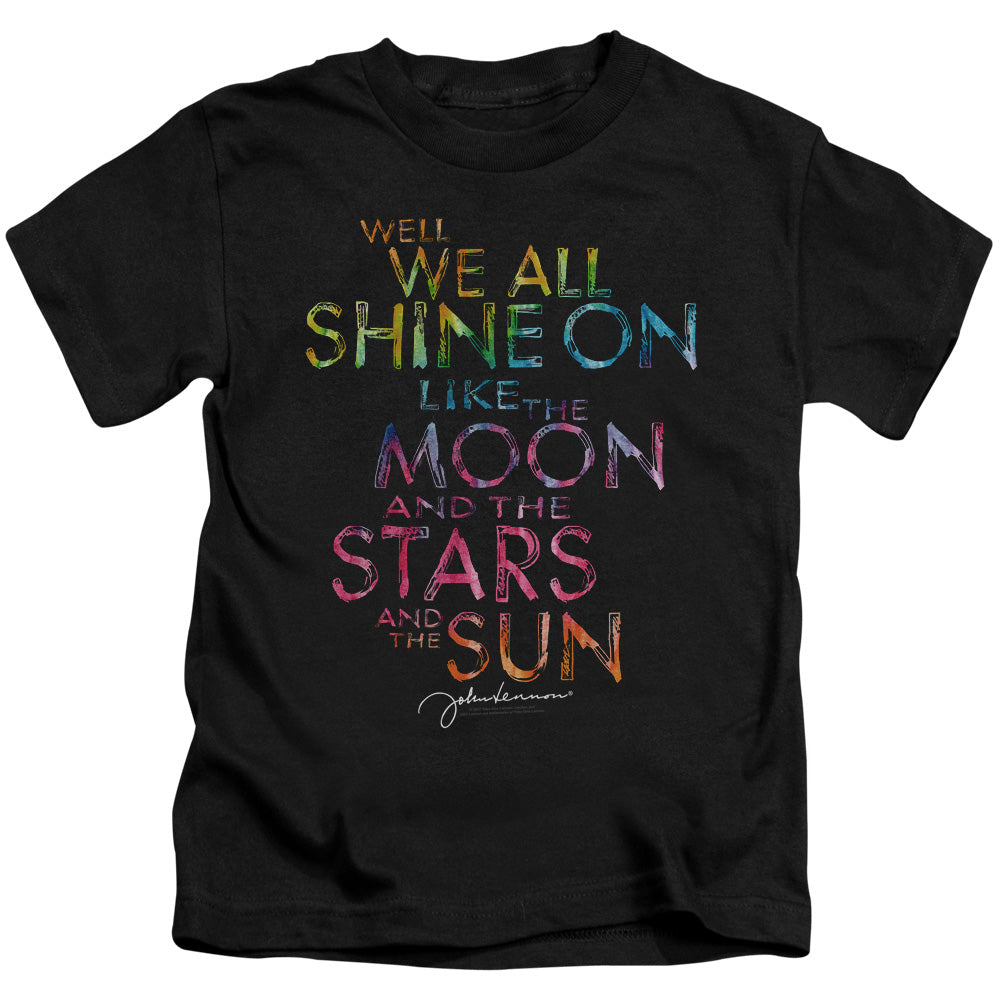 John Lennon All Shine Juvenile Kids Youth T Shirt Black
