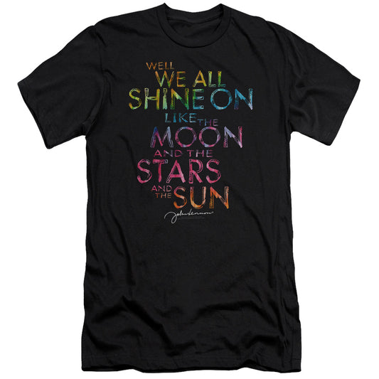 John Lennon All Shine Premium Bella Canvas Slim Fit Mens T Shirt Black