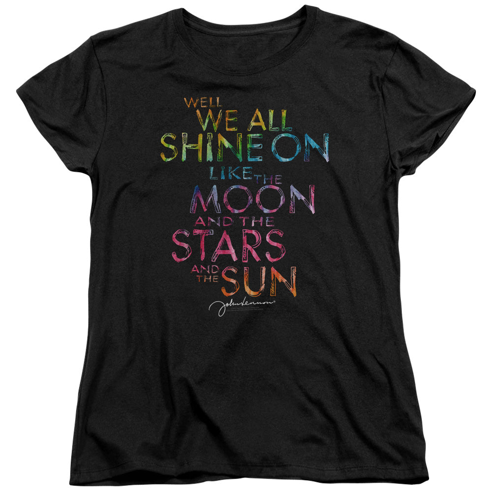 John Lennon All Shine Womens T Shirt Black