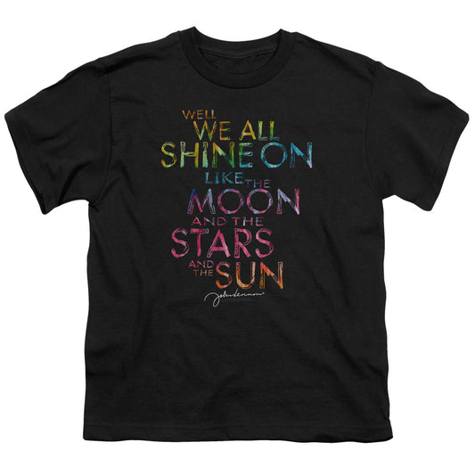 John Lennon All Shine Kids Youth T Shirt Black